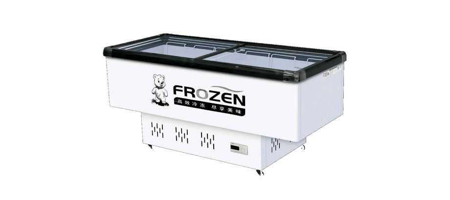 Flat-top island freezer